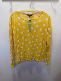 Charlie B - Women's Dot Mesh Crinkle Top