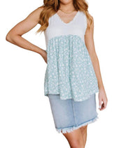 Lovely Melody - Whoopsie Daisy Floral Peplum Tank