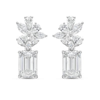 Diana M Jewels - Women's Emerald, Pear, Round & Marquise Lab-Grown Diamond Stud Earrings (12.00 Ct) - Luxe