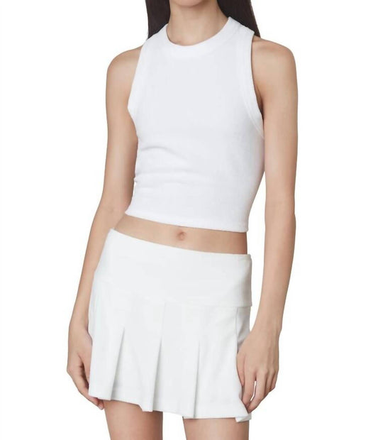 Nia - PLEATED TERRY SKORT