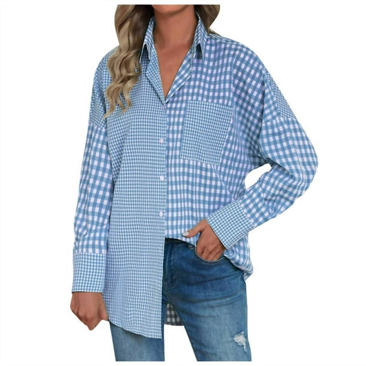 Miss Sparkling - Light Weight Long Sleeve Button Up Top