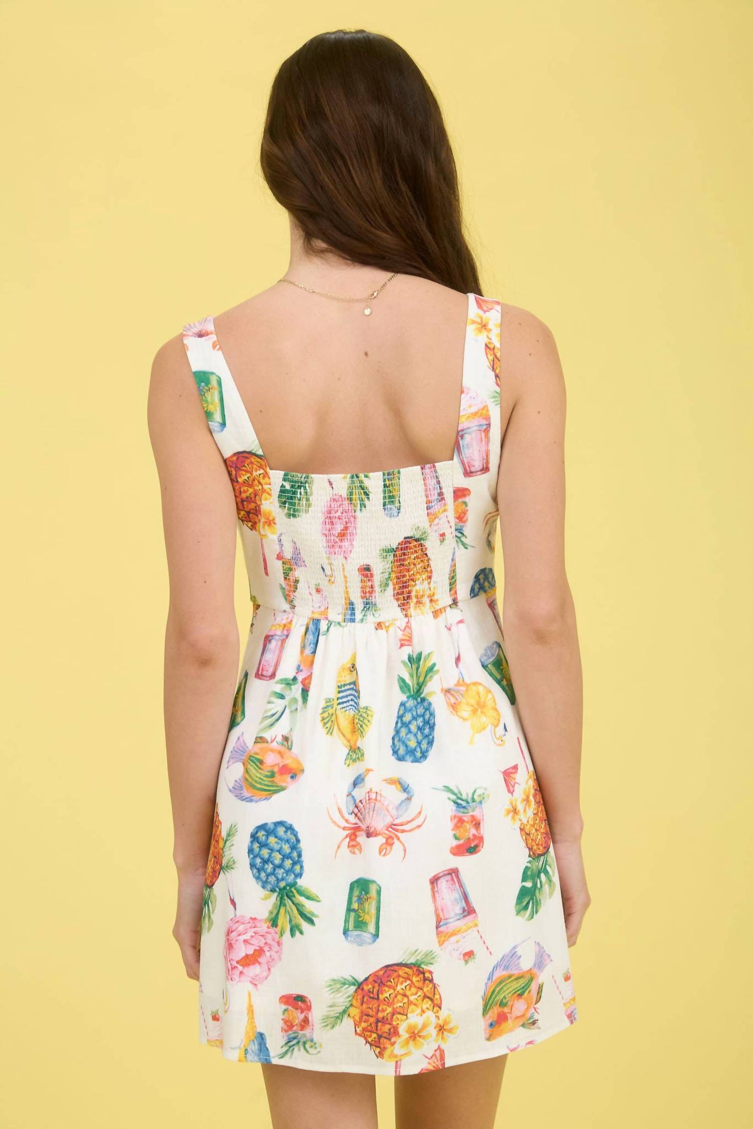 Blu Pepper - Aloha Linen Mini Dress