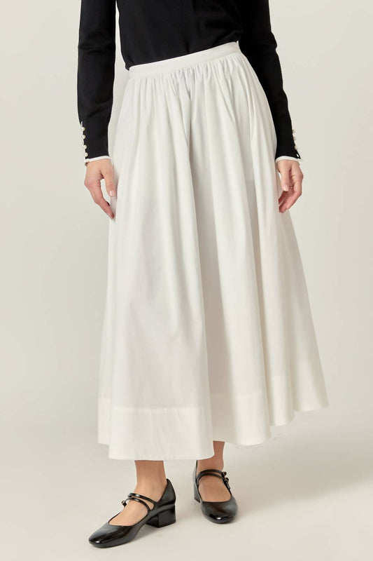 2.7 August Apparel - Flared Maxi Skirt