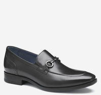 JOHNSTON & MURPHY Men's Gibbons Bit Loafer in black full grain - men's loafer