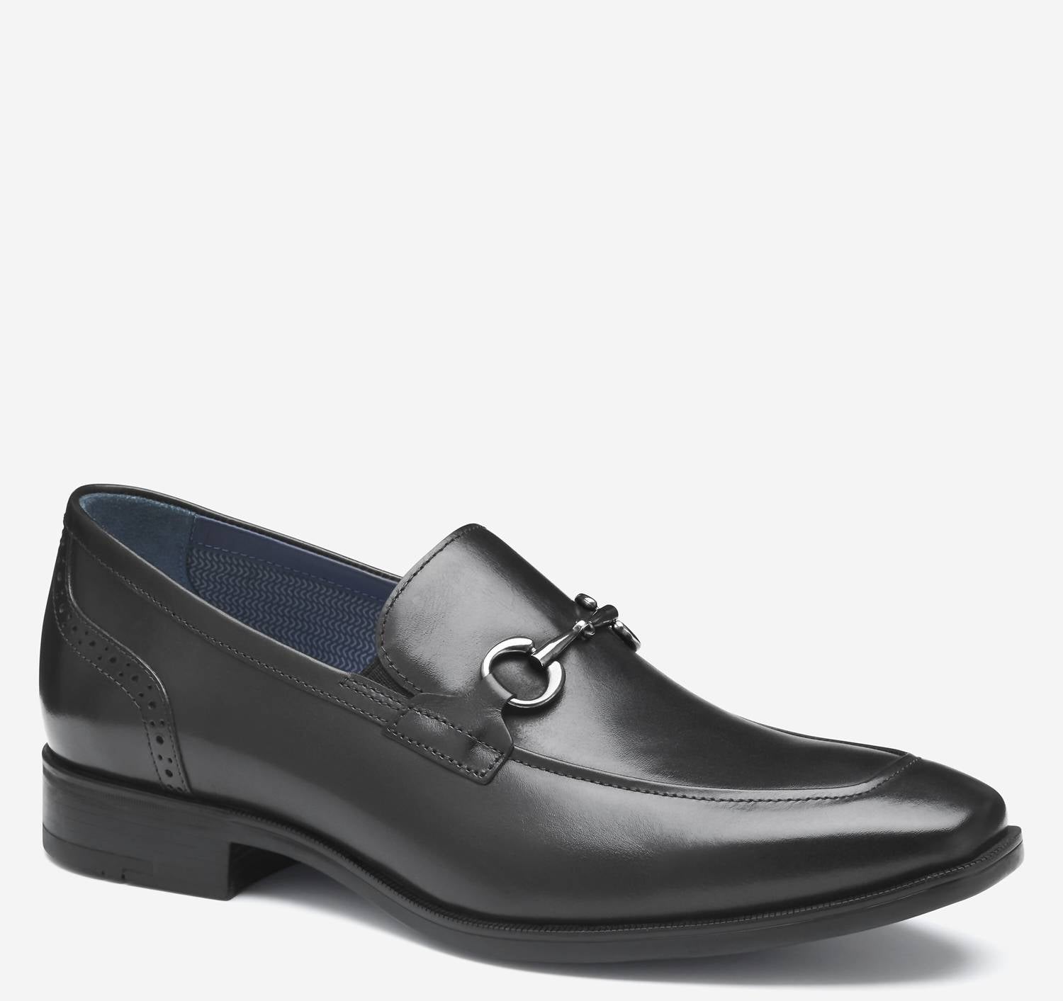 JOHNSTON & MURPHY Men's Gibbons Bit Loafer in black full grain - men's loafer
