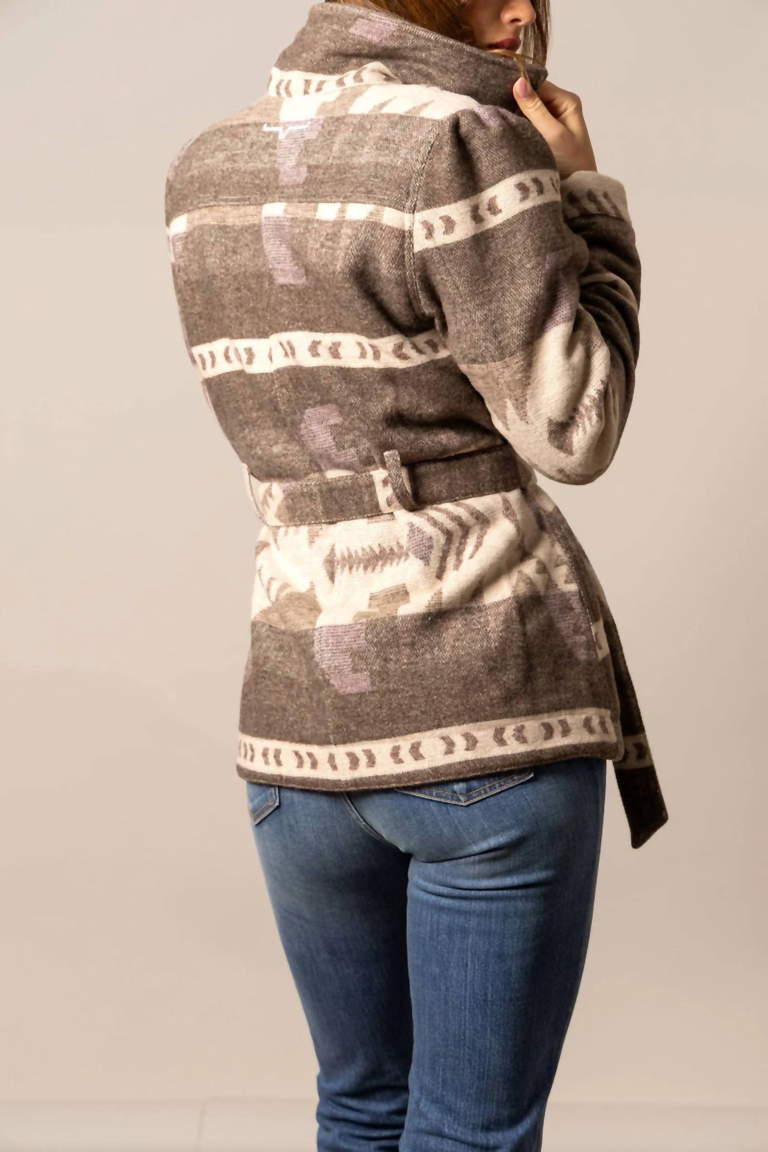 Kimes Ranch Rebecca Wool Coat in natural - women's jacket - alternate view