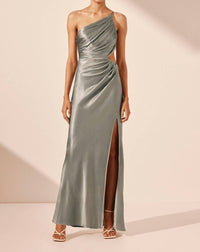 Shona Joy - La Lune Asymmetric Gathered Maxi Dress