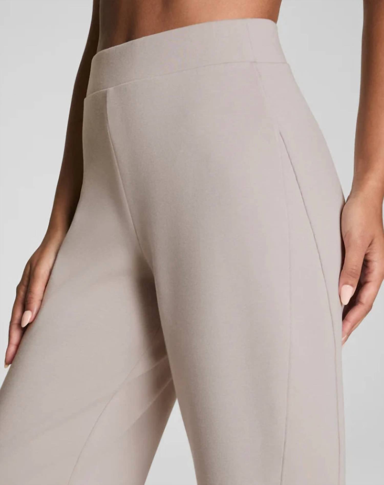 Spanx Air Essential Barrel Leg Pants in french grey - women's pants - alternate view