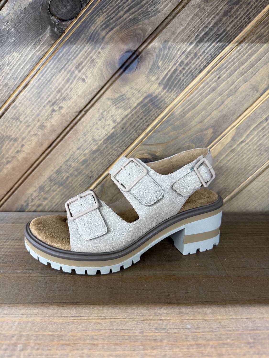 Salvia Women's Honey Sandal in sand sheep - women's sandal