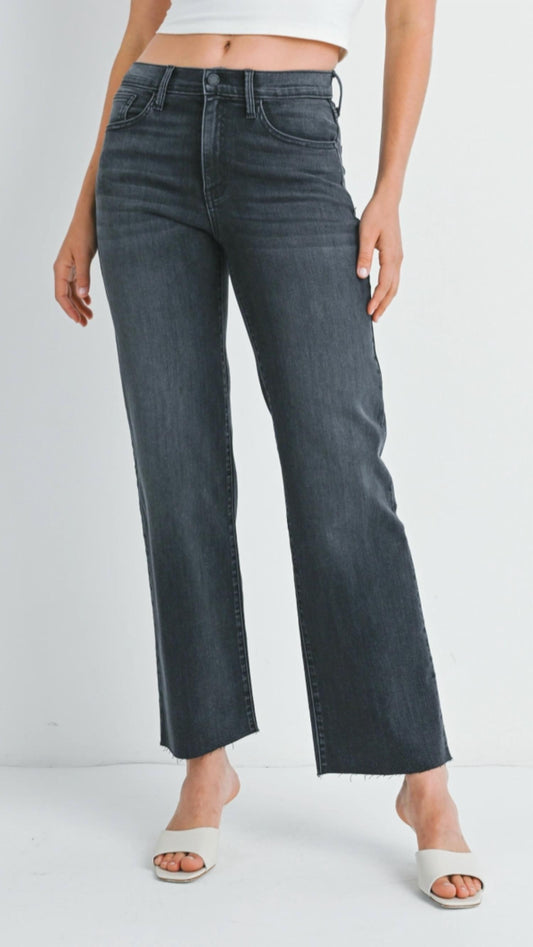 Just Black Denim - Mid Rise Slim Palazzo Jeans