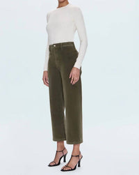 PISTOLA Penny Crop High Rise Wide Leg Jeans in sequoia 1 - women's jeans - alternate view