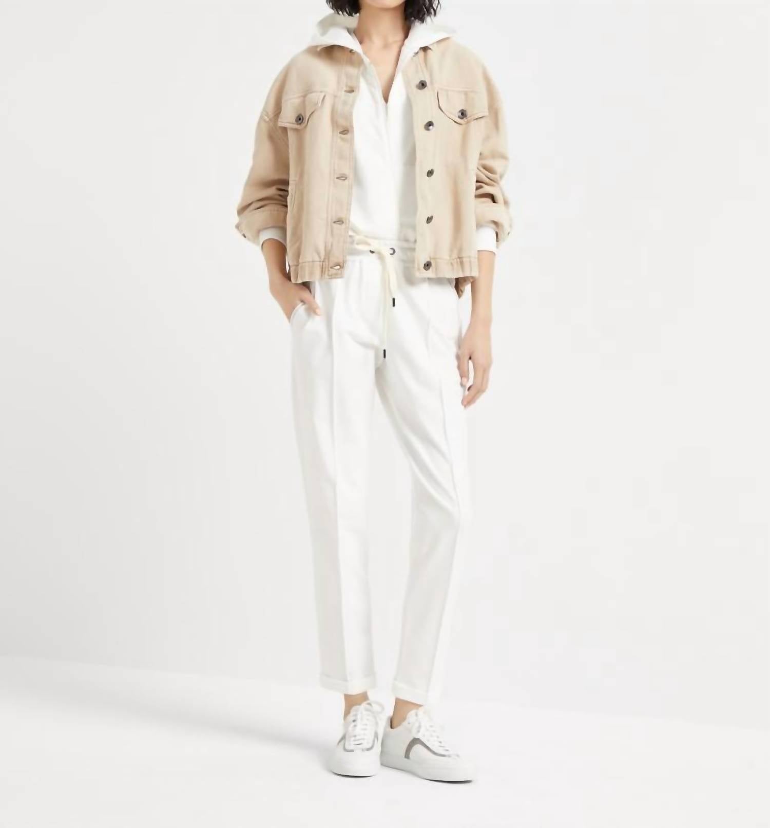 Brunello Cucinelli - Sleeveless V Neck Tank With Monili Detail