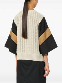 Maxmara - Linen Knit Mixed Media Sweater