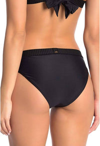 Midnight Gold Elastic Banded Teeny Low Rise Bikini Bottoms
