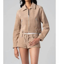Blanknyc - Latte Frappe Faux Suede Jacket