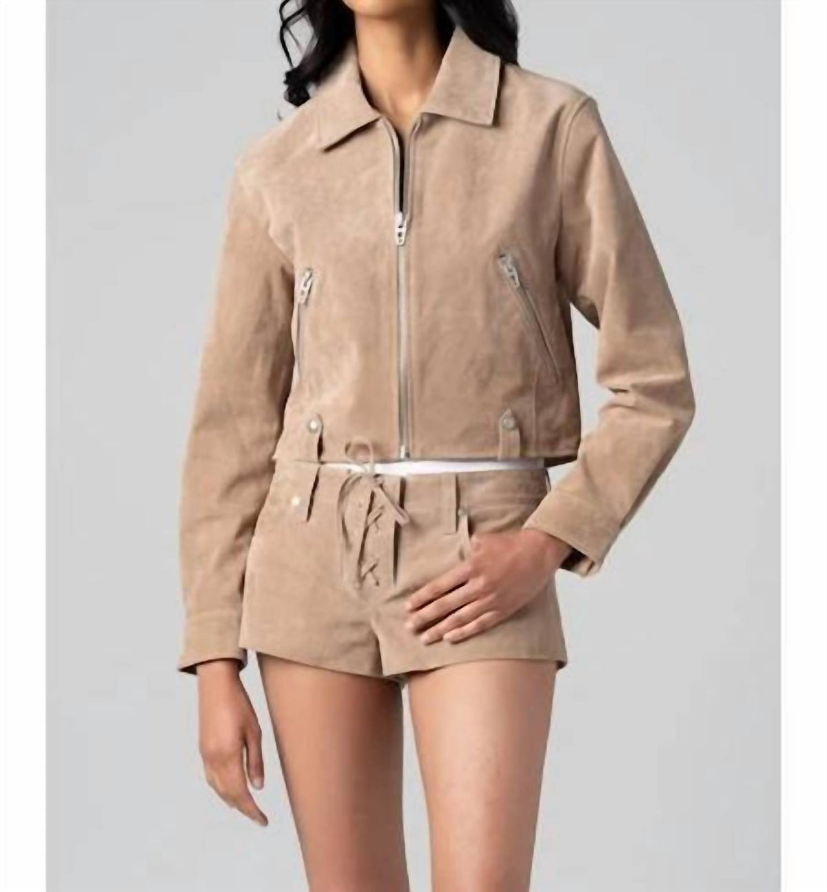 Blanknyc - Latte Frappe Faux Suede Jacket