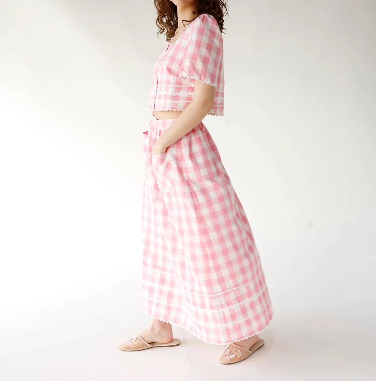 Aureum - GINGHAM DARLING TOP