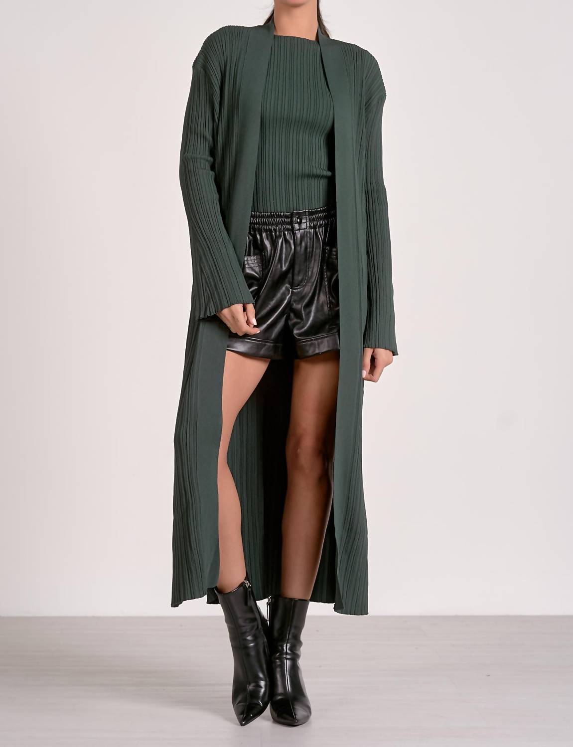 Elan - Ribbed Duster Cardigan