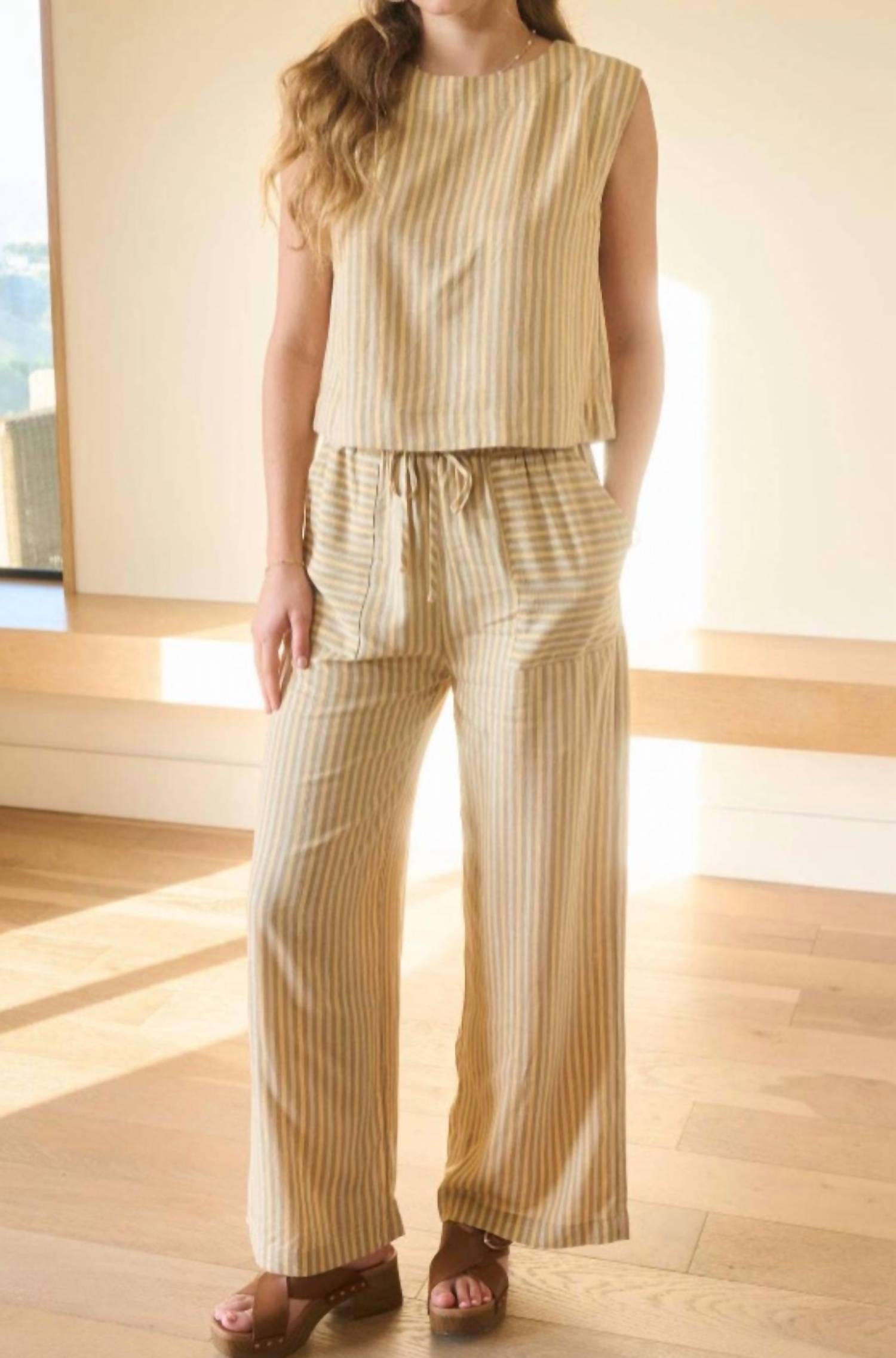 Blu Pepper - Citrus Linen Top