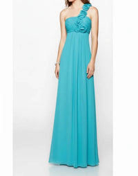 Last Dress - One-Shoulder Chiffon Gown