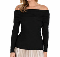 Frank Lyman - Off- Shoulder Ruched Pullover Top