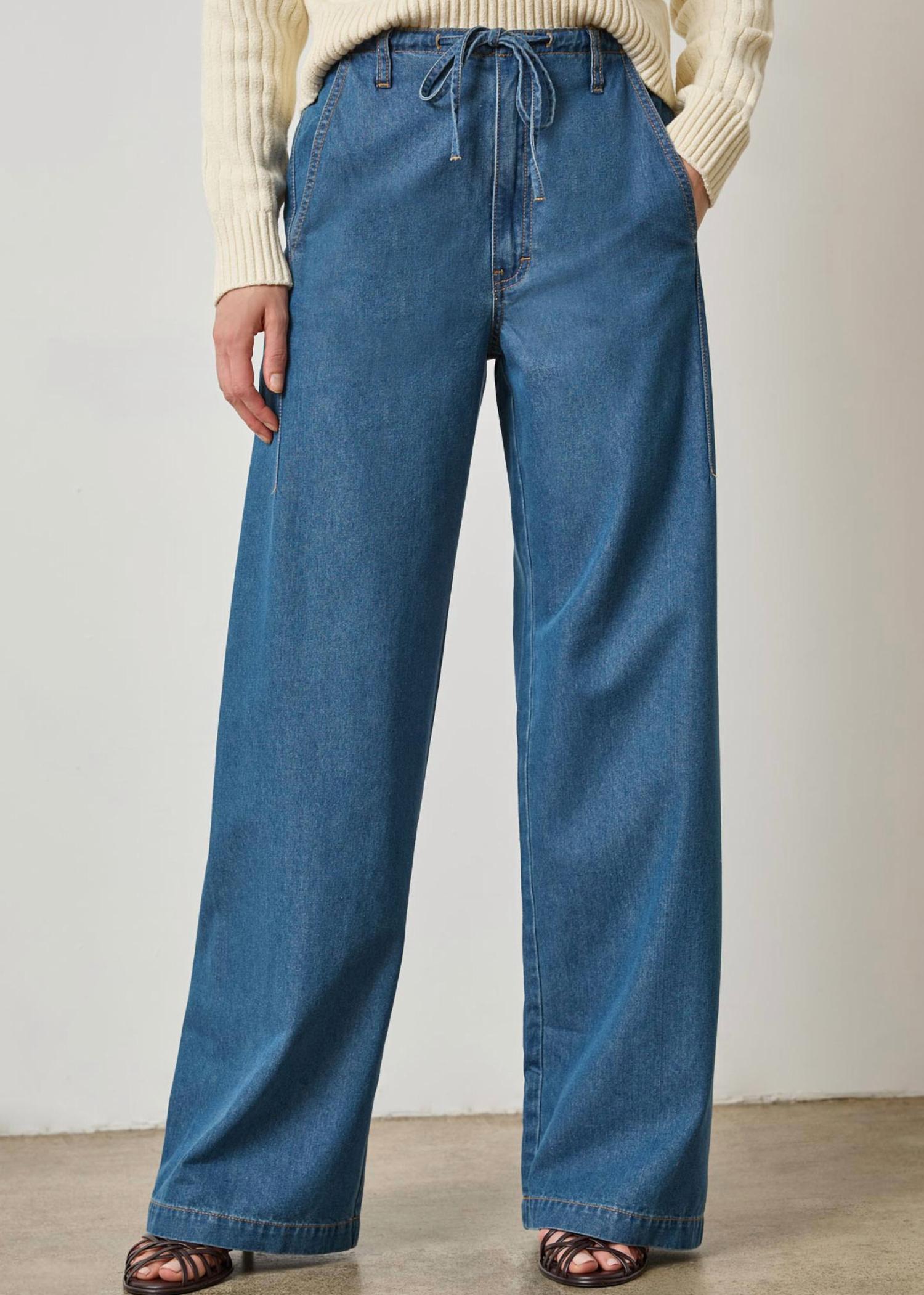 Lilla P - Straight Leg Drawcord Pant