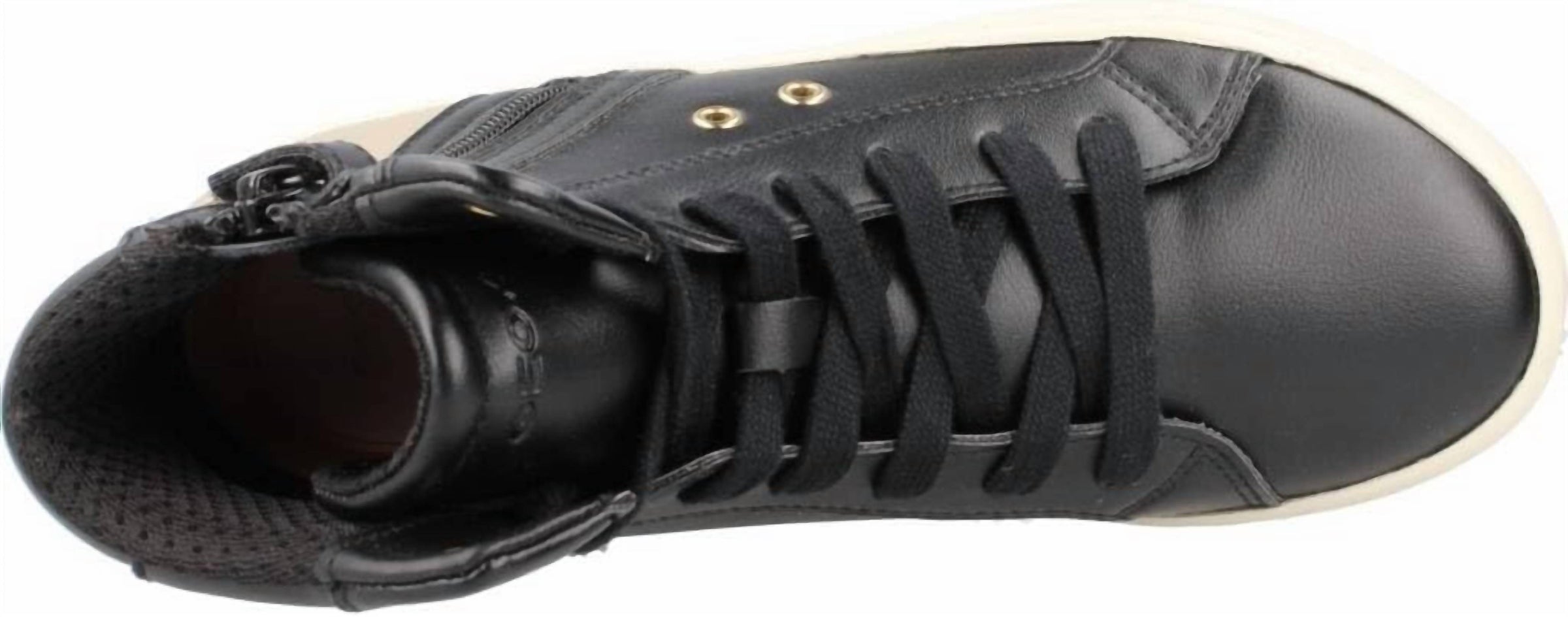 GEOX Girls' Kalispera Sneakers in black platinum - kids' sneaker - alternate view