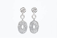 Avenue Chic - Women's Filigree Pendant Earrings