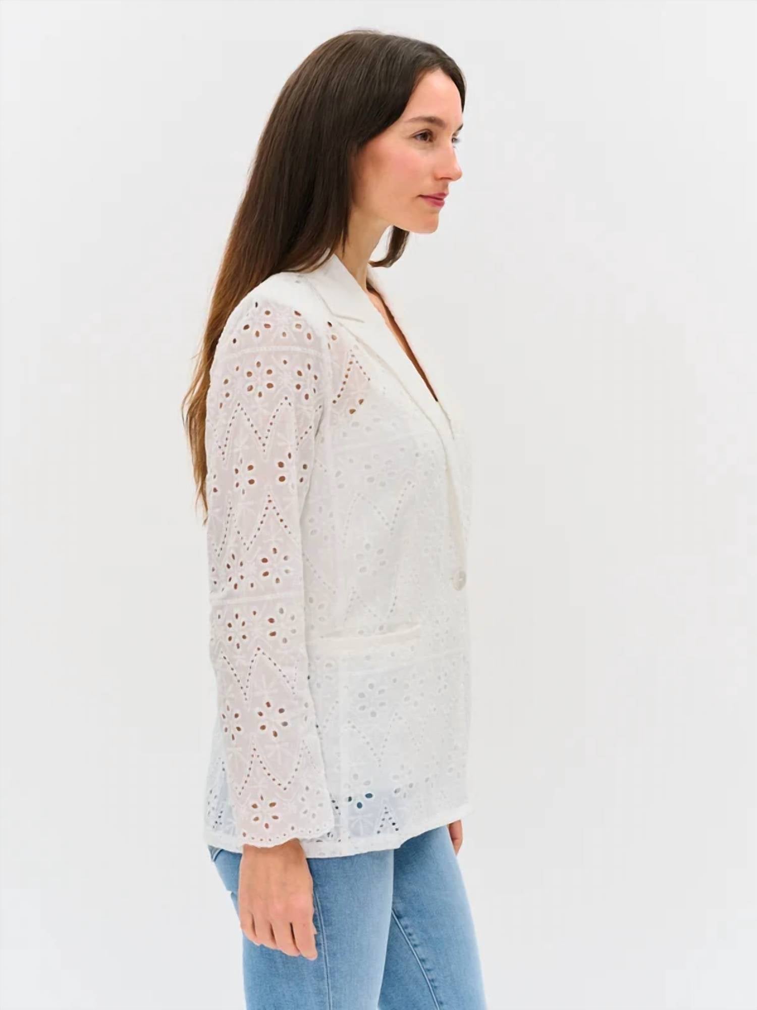 Six/Fifty - Eyelet Edit Blazer