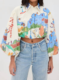 Alemais - Nadia Cropped Shirt