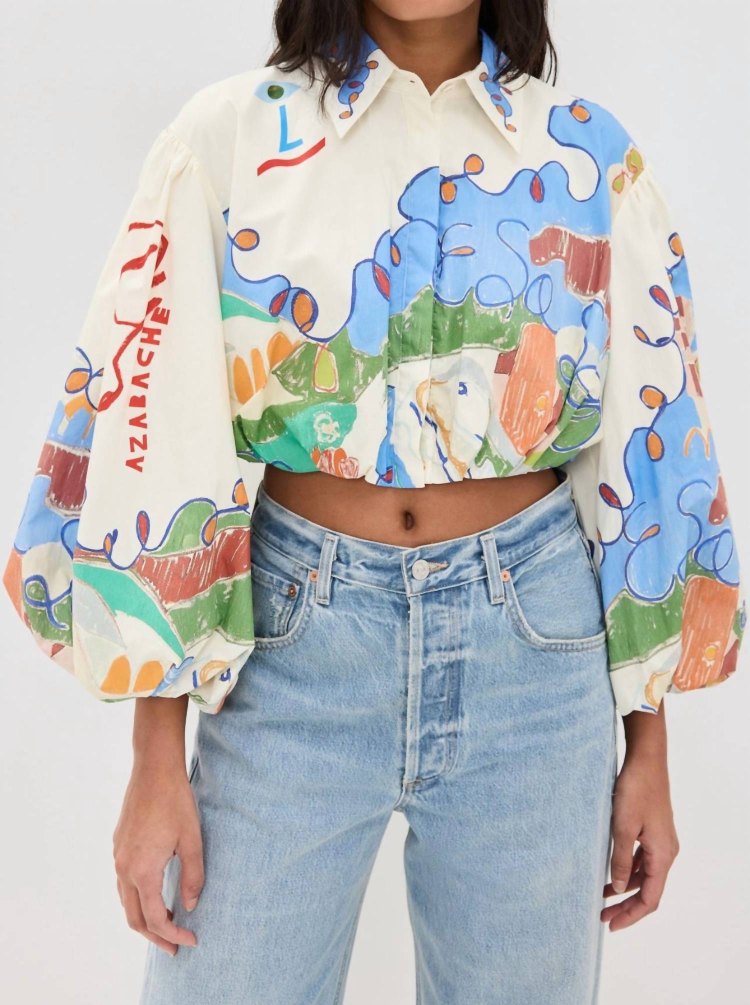 Alemais - Nadia Cropped Shirt