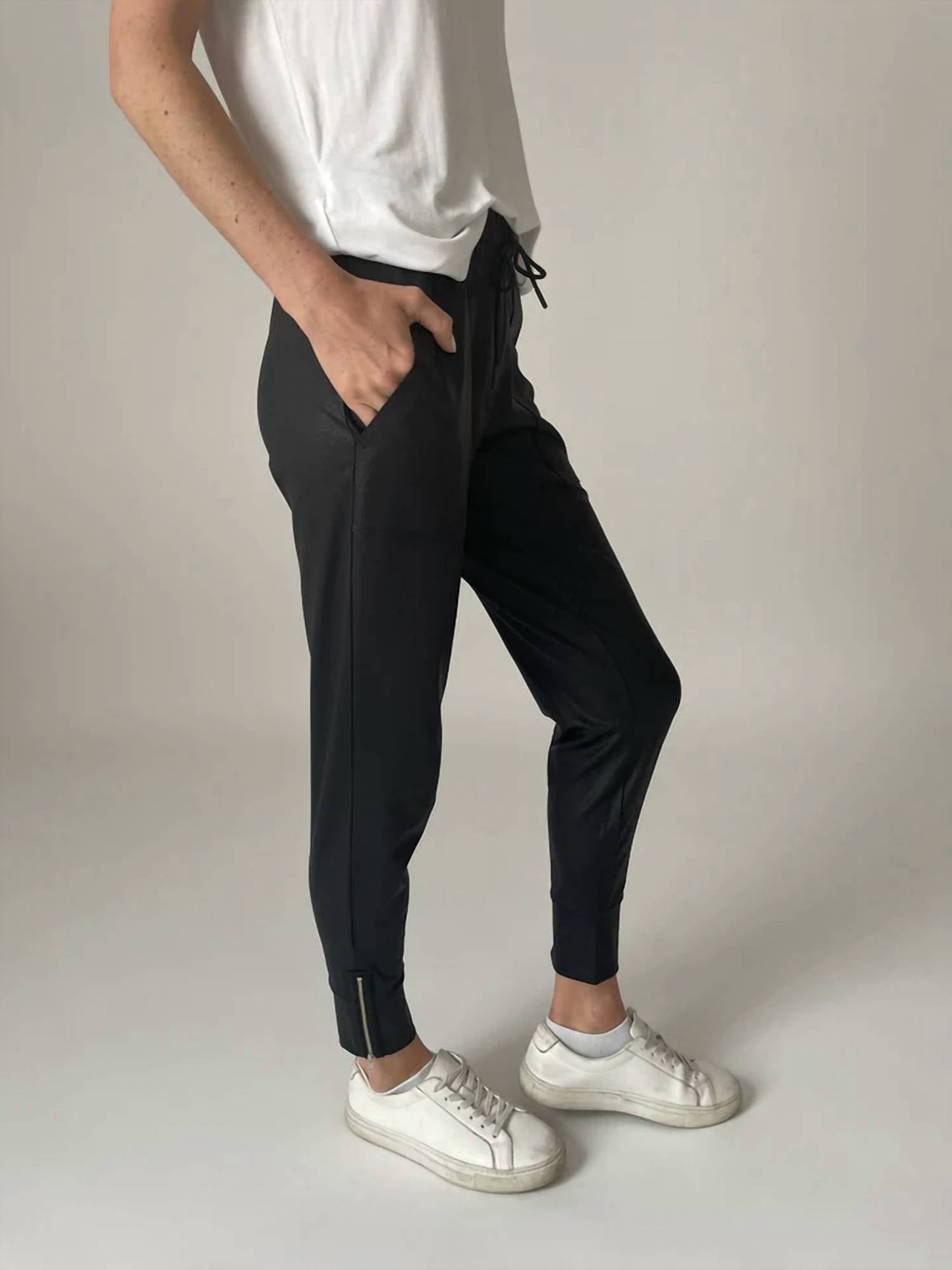 Six/Fifty - Coated Zip Jogger Pant
