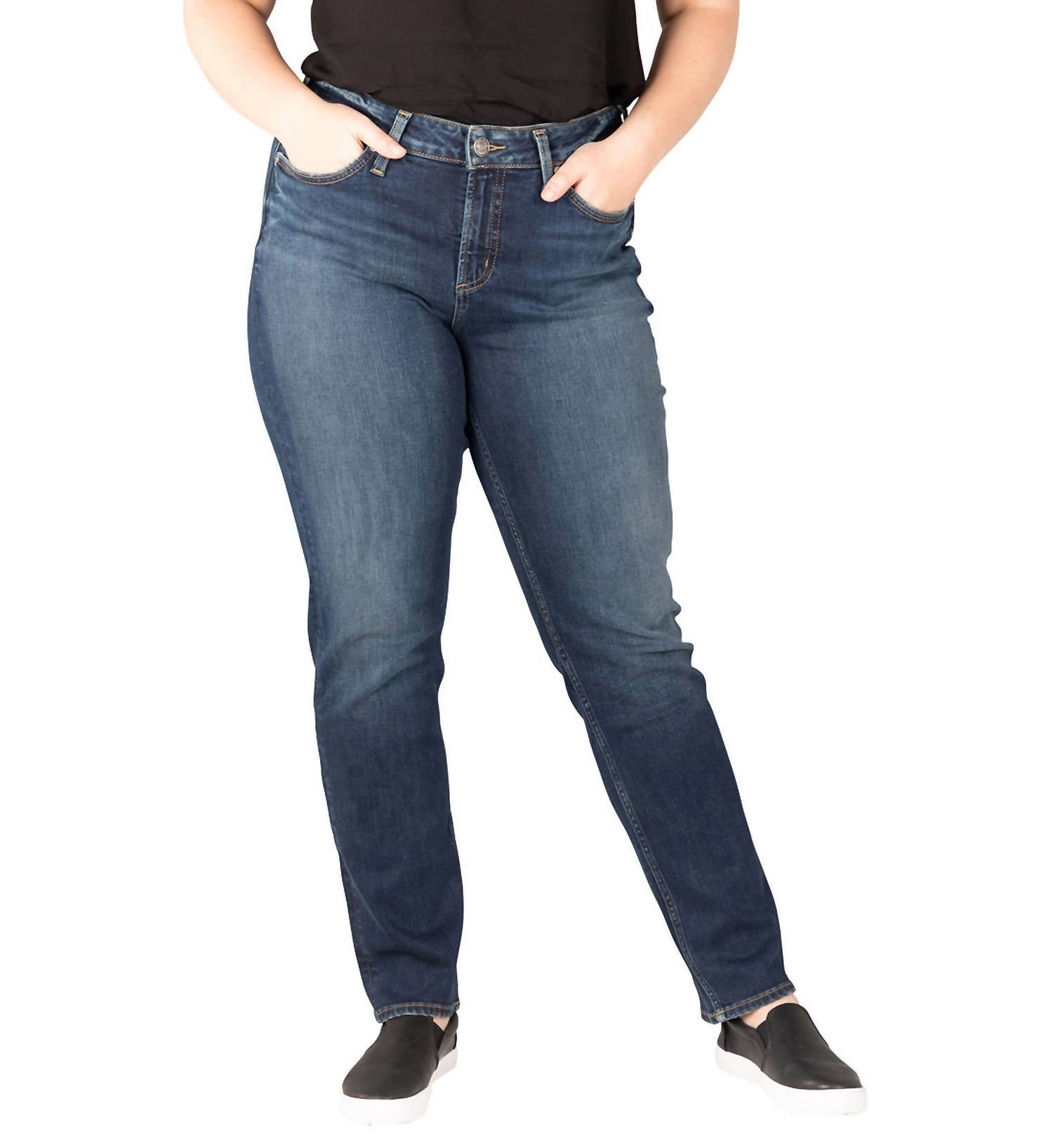 Silver Jeans Co - Women's Avery Curvy Fit Jeans - Plus