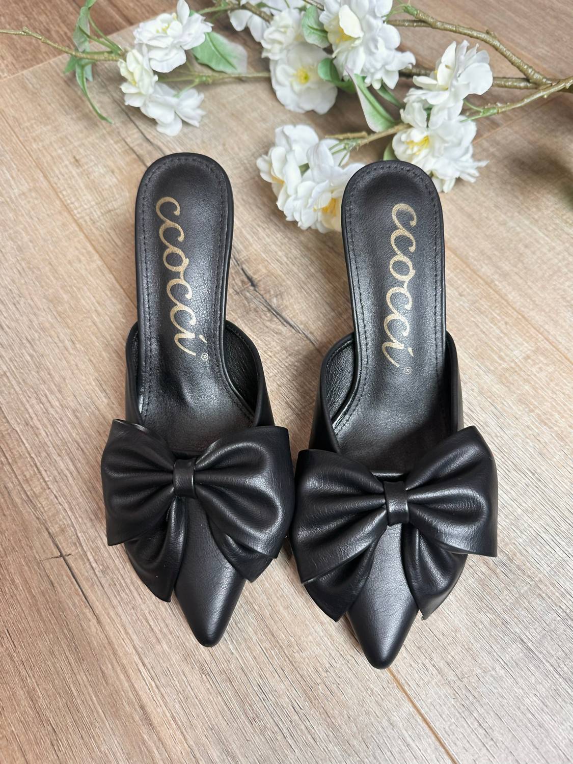 Ccocci - Women's Carol Big Bow Kitten Heel