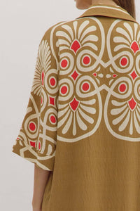 Entro - Sabrina Golden Midi Dress