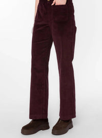 Velvet Heart Becker High Rise Flare Jeans in deep plum - women's jeans - alternate view