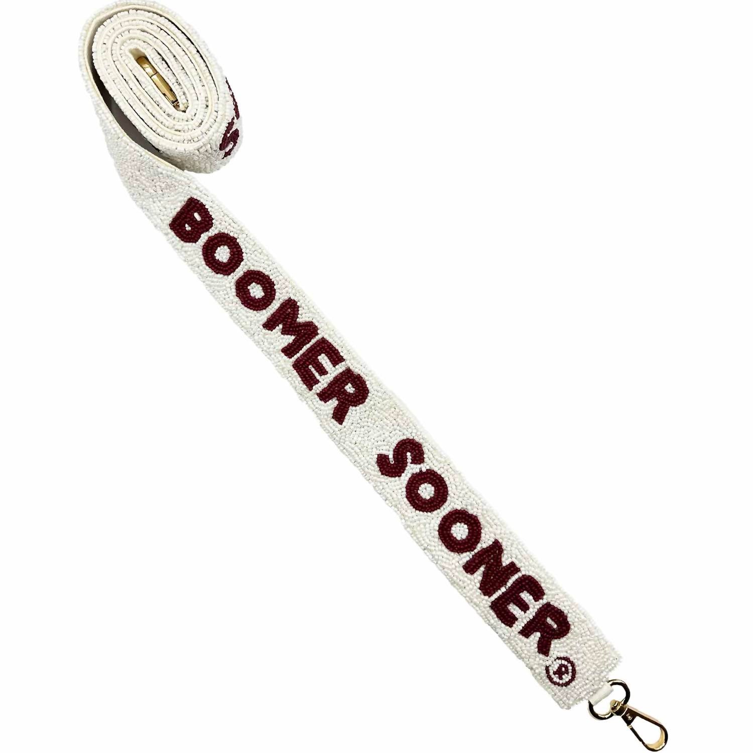 La Chic Designs - Women's Boomer Sooner Beaded Bag Strap