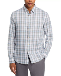 Faherty Movement Monterrey Shirt in morning mist plaid - men's shirt