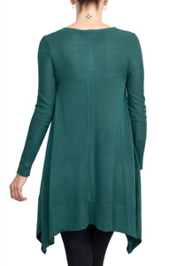 Cupio - Women's Long Sleeve High Low Hem Top