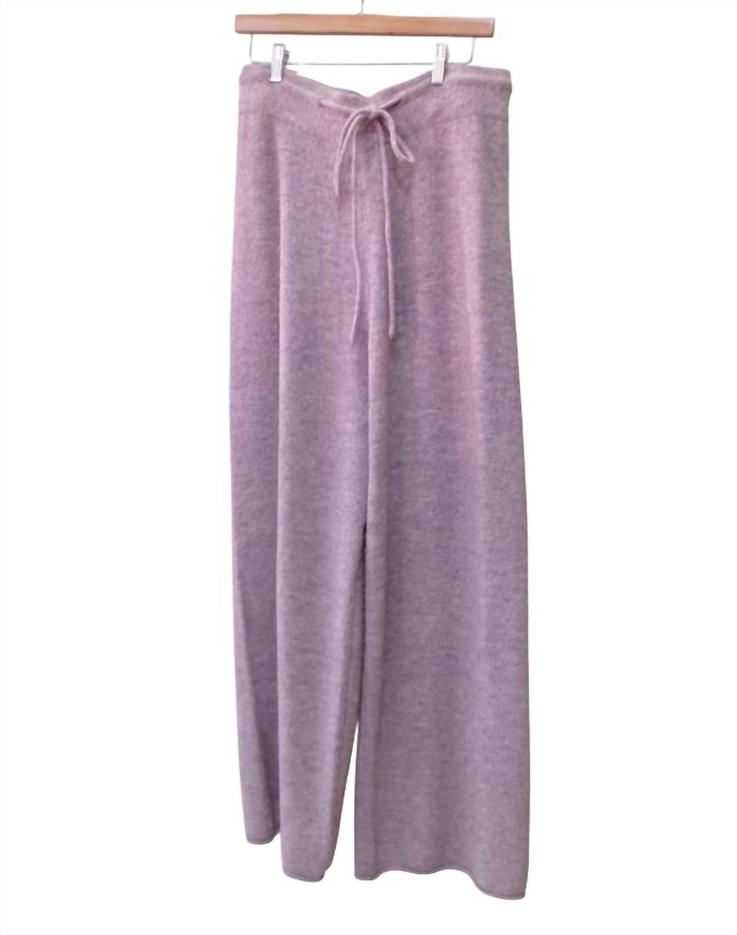 Charlie Paige Women's Winter Lounge Pants in rose 1 - women's pants