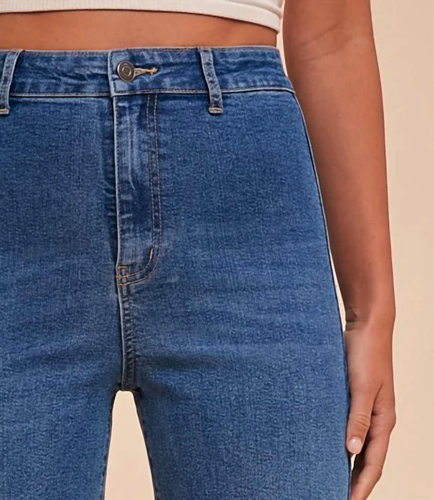 Anniewear - Dylan High Rise Wide Leg Cropped Jeans