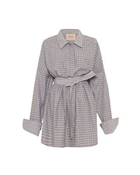 Theo The Label - Women's Echo Plaid Fit-and-flare Mini Dress