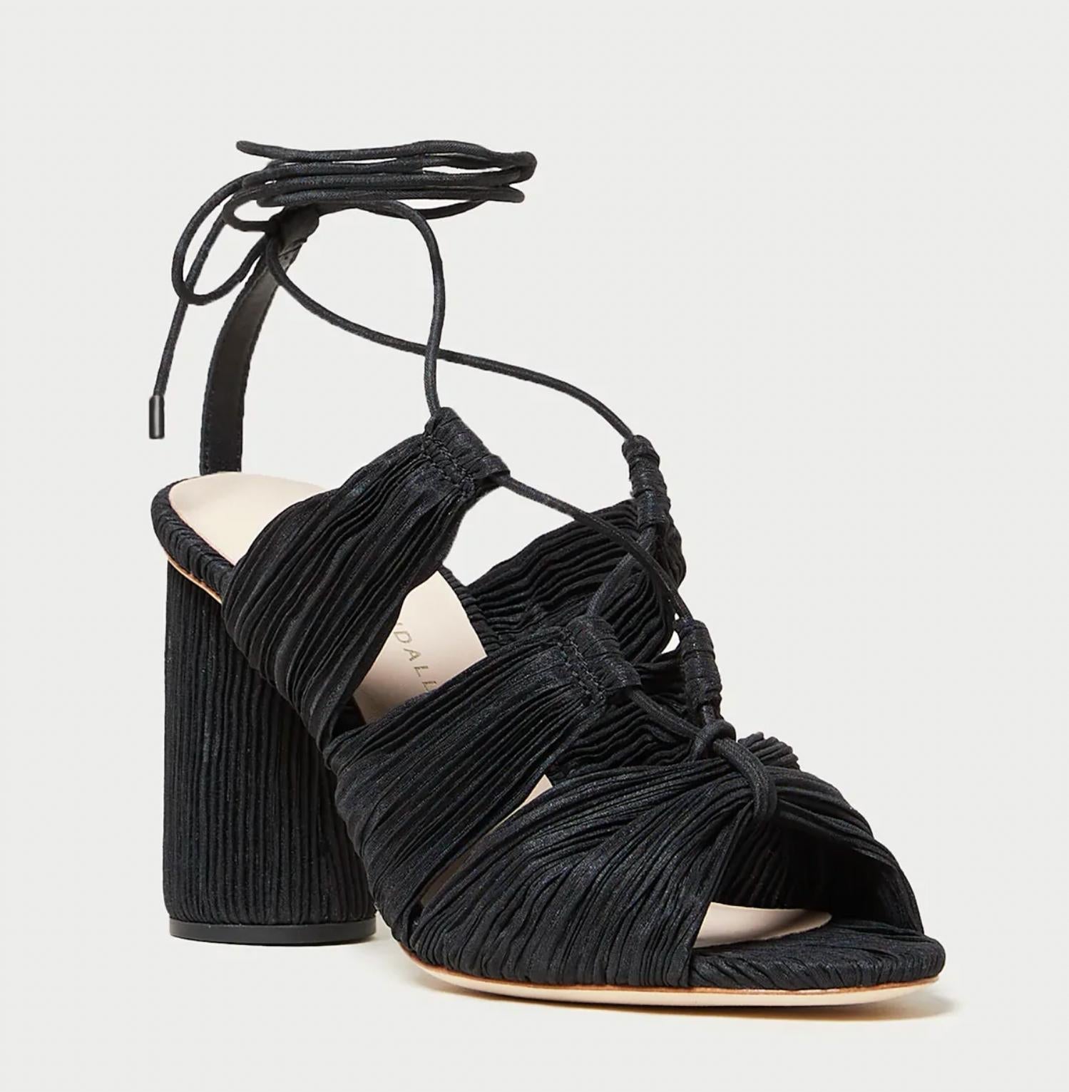 Loeffler Randall - Women's Teresa Pleated Lace Up Sandal