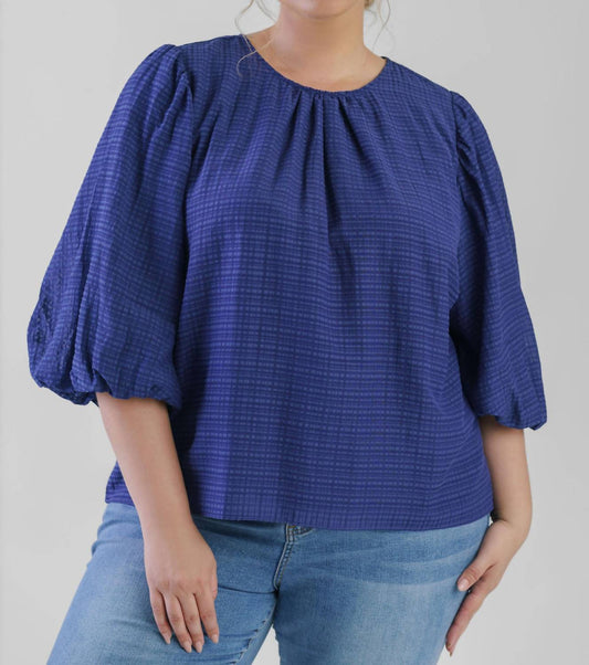 Marie Oliver - Harly Crew Neck 3/4 Sleeve Top - Plus