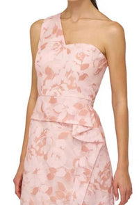 Kay Unger Woven Dress in misty rose - women's dress - detail view