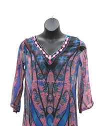 NF Women's Vibe Mesh Top in purple - women's blouse