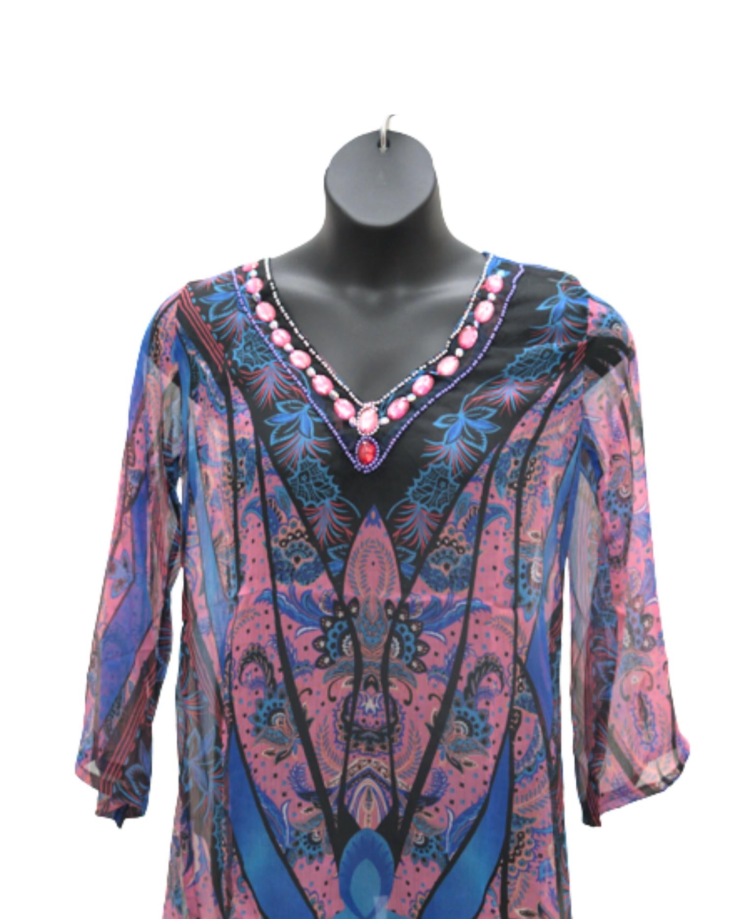 NF Women's Vibe Mesh Top in purple - women's blouse