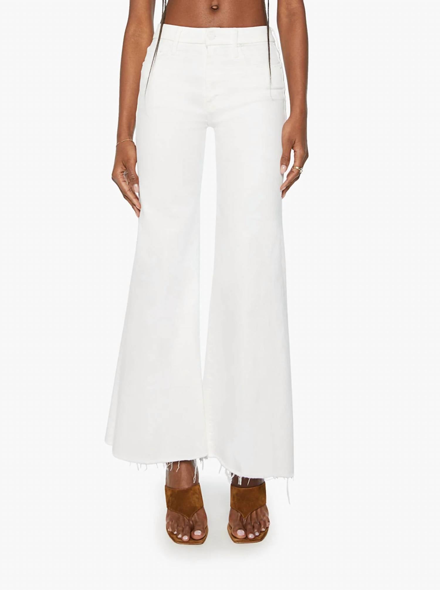 Mother - High-waisted Wide Leg Jeans