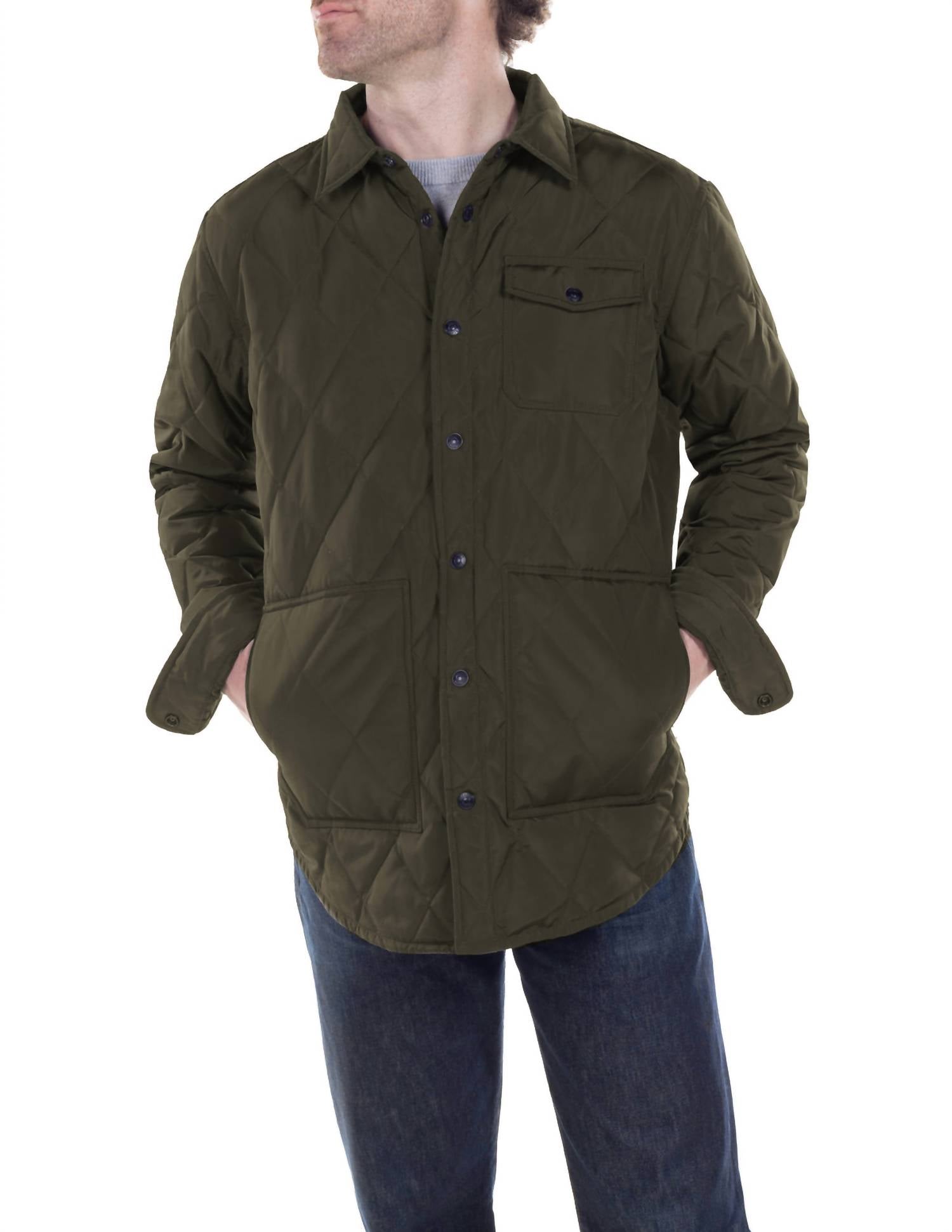 Schott N.Y.C. - Down-filled Quilted Shirt Jacket
