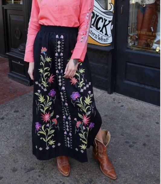 Johnny Was - High Slit Linen Skirt Calista